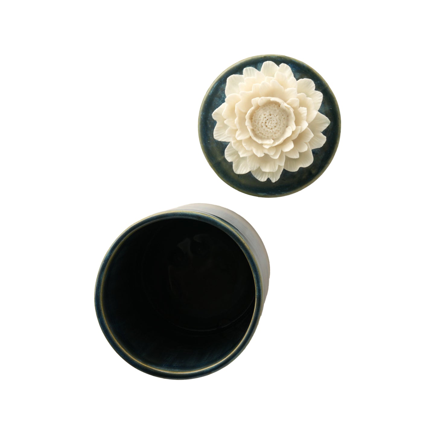 Peony Flower Candle Jar