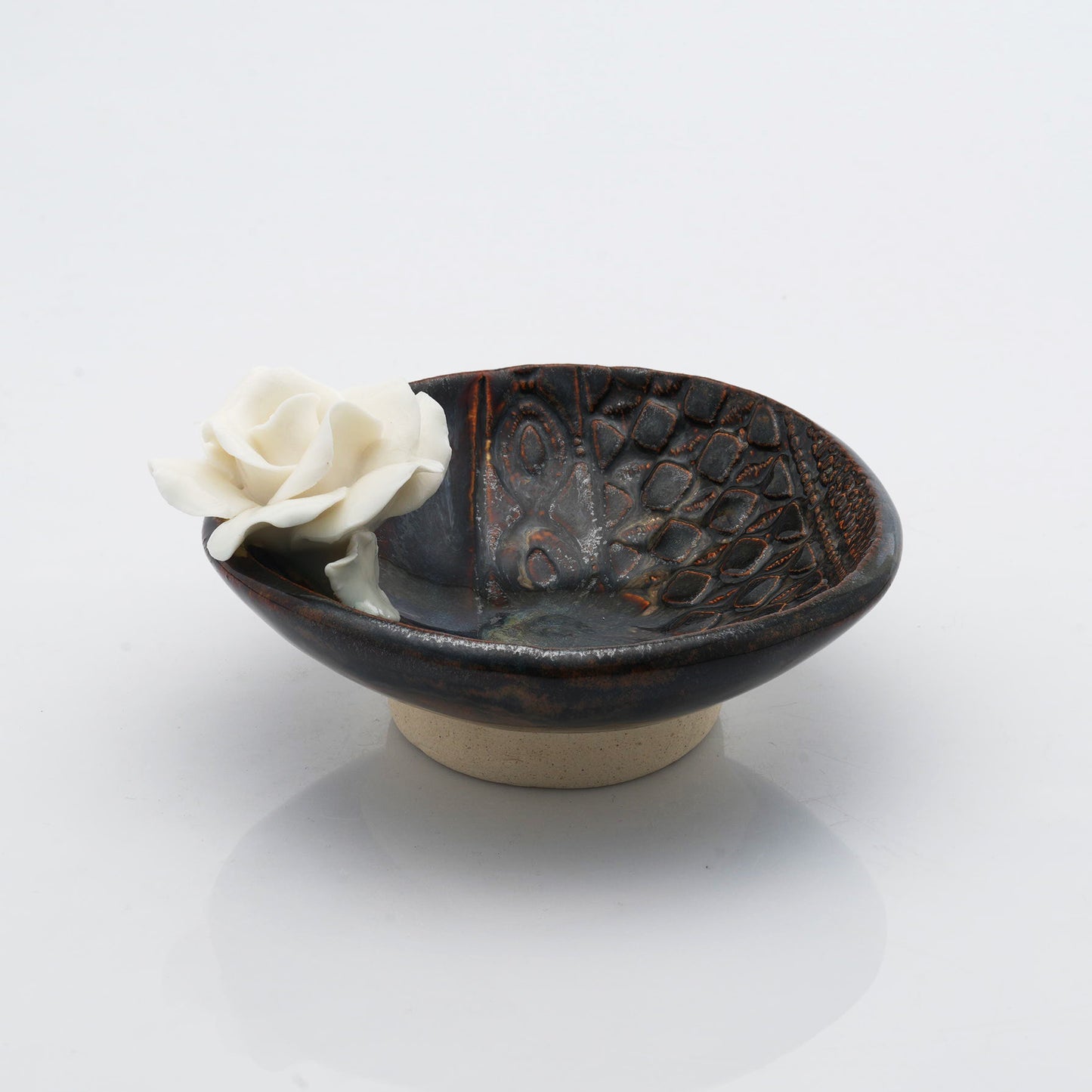 Rose Flower Crystal & Oil Holder