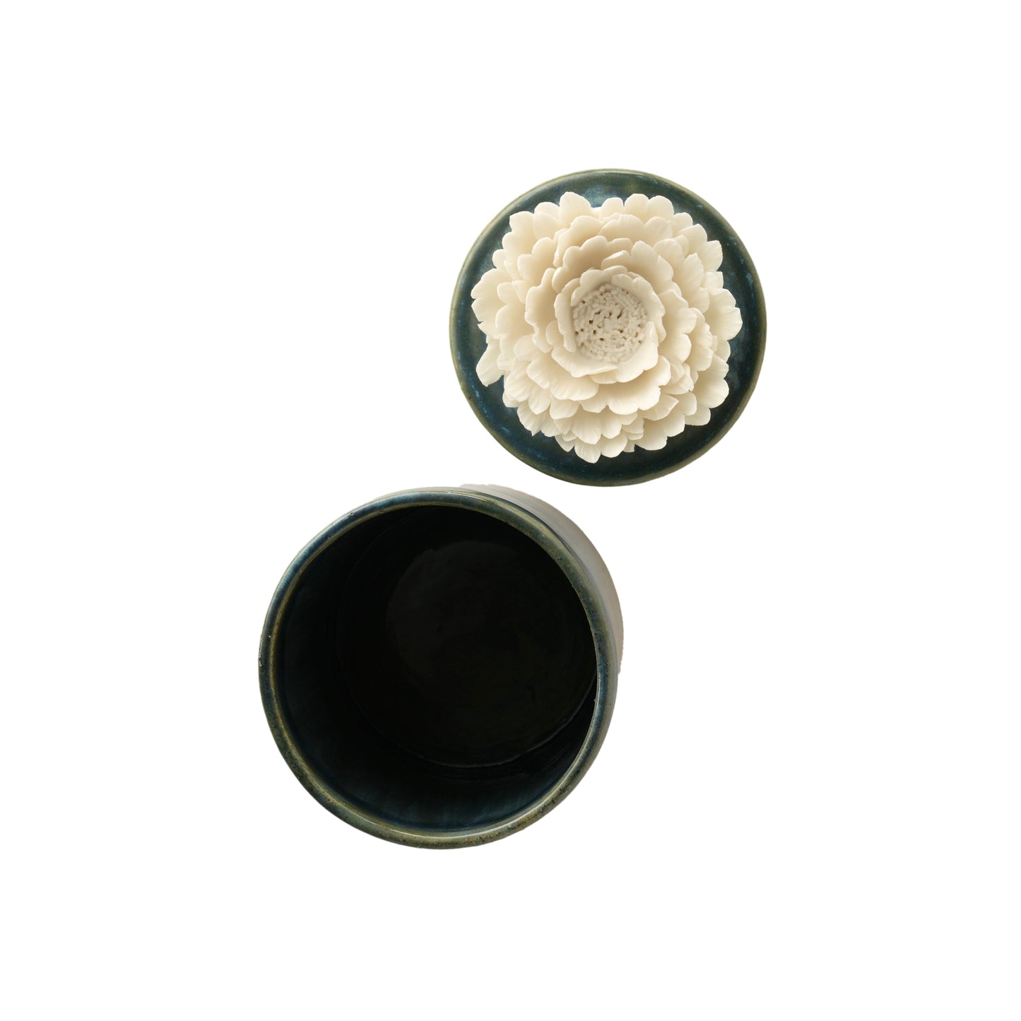Peony Flower Candle Jar