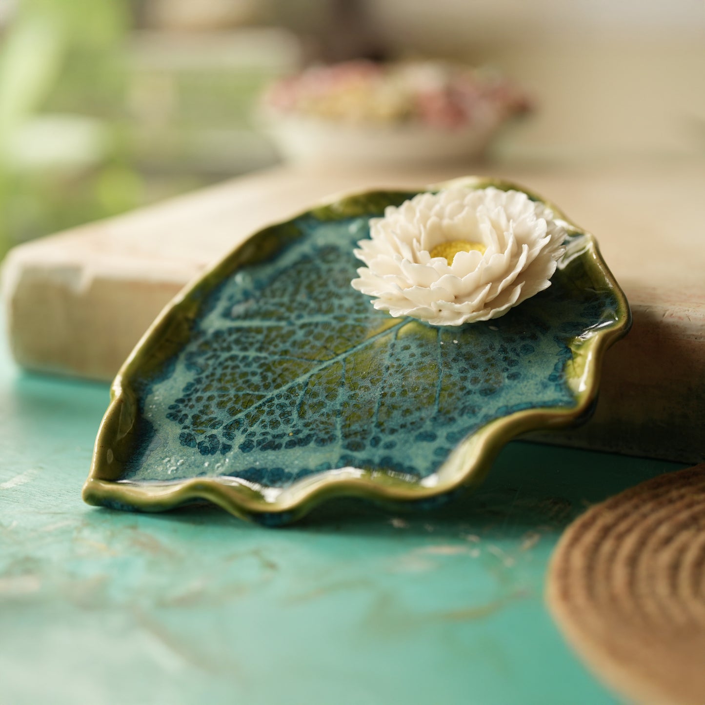 Peony Leaf Plate
