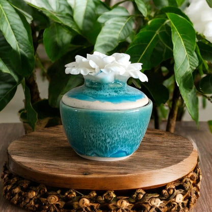 Gardenia Flower Candle Jar
