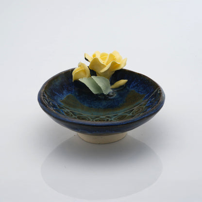 Rose Flower Crystal & Oil Holder