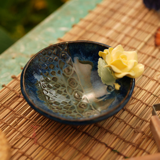 Rose Flower Crystal & Oil Holder