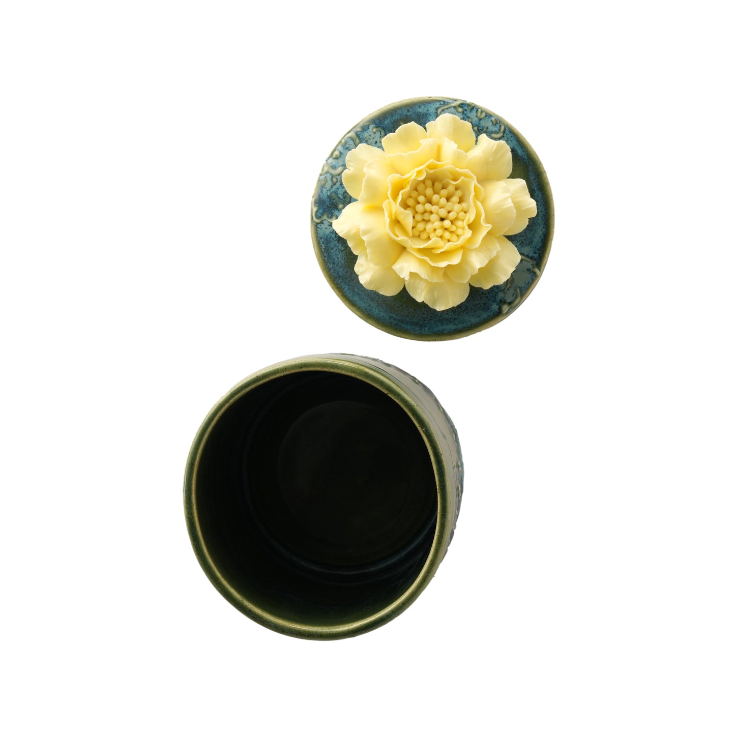 Peony Flower Candle Jar