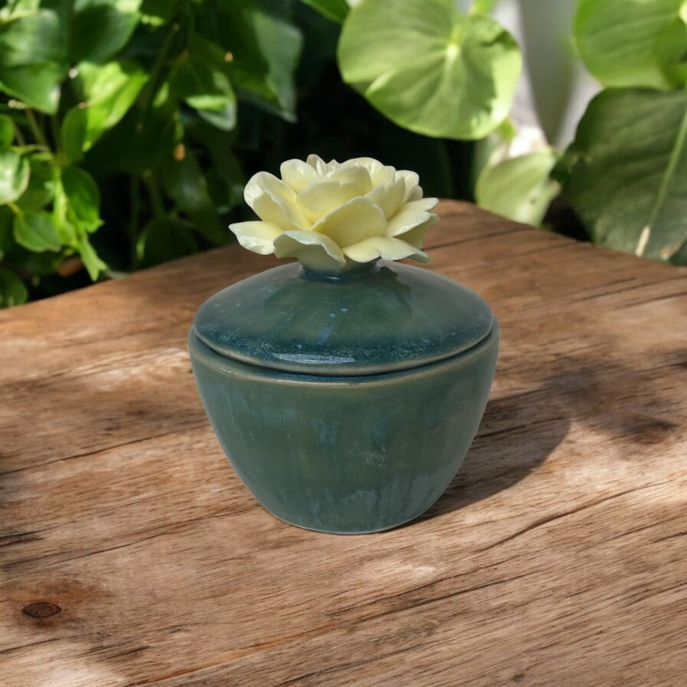 Gardenia Flower Candle Jar
