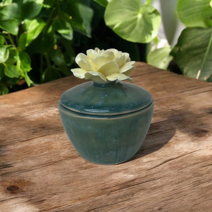 Gardenia Flower Candle Jar